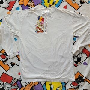 Vintage 90s Winnie The Pooh Embroidered Long Sleeve